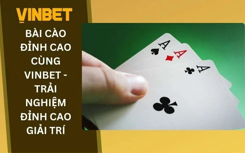 Bài cào đỉnh cao cùng Vinbet - Trải nghiệm đỉnh cao giải trí